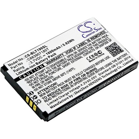 Bsc Preferred BLU T190 T190i T191 Tank Mobile Phone Replacement Battery CS-BLT190SL